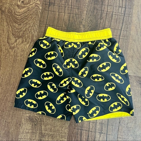 Batman Other - NWOT baby toddler boy Batman swim trunks black yellow Sz 24 months